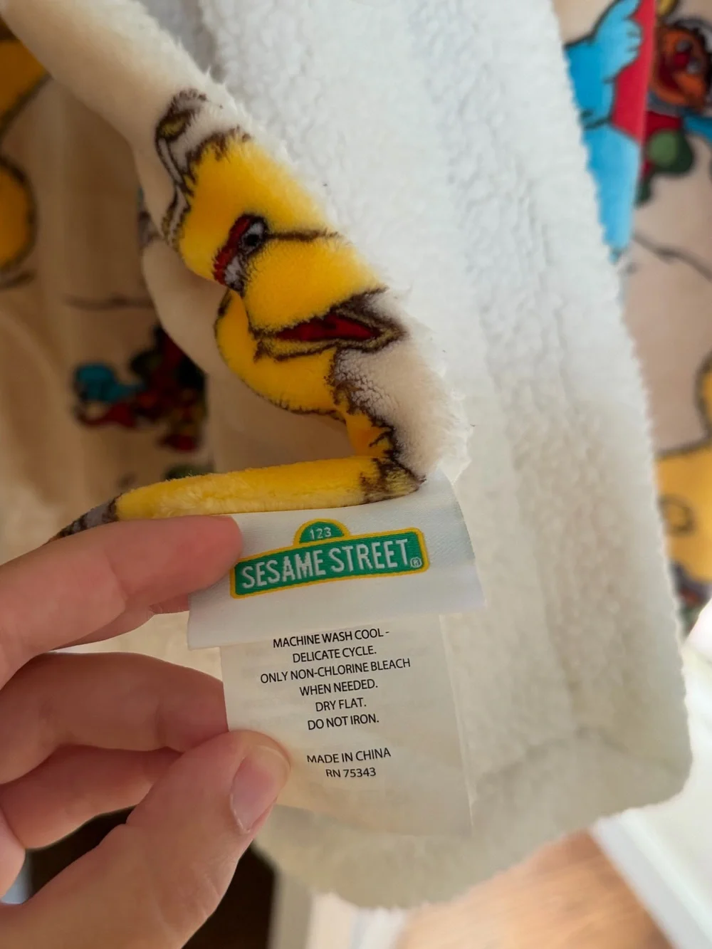 SESAME STREET Christmas Fleece Throw Blanket